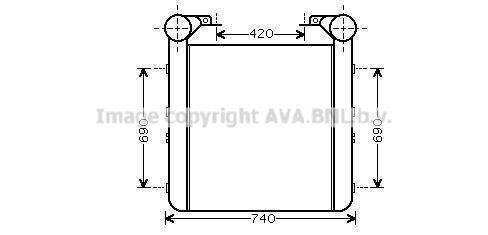 AVA QUALITY COOLING tarpinis suslėgto oro aušintuvas, kompresorius RE4077